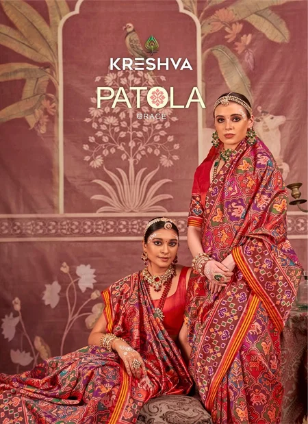 Patola Grace By Kreshva P.V.Silk Saree Wholesale Clothing Distributors In India